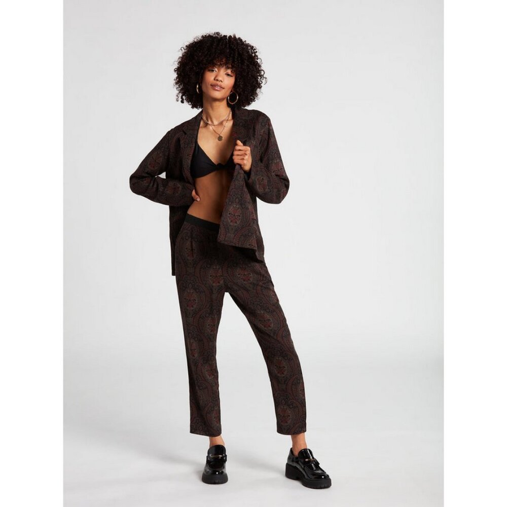 Volcom Sz. S New Vinyl Club Blazer in Multi Preppy Acadamia